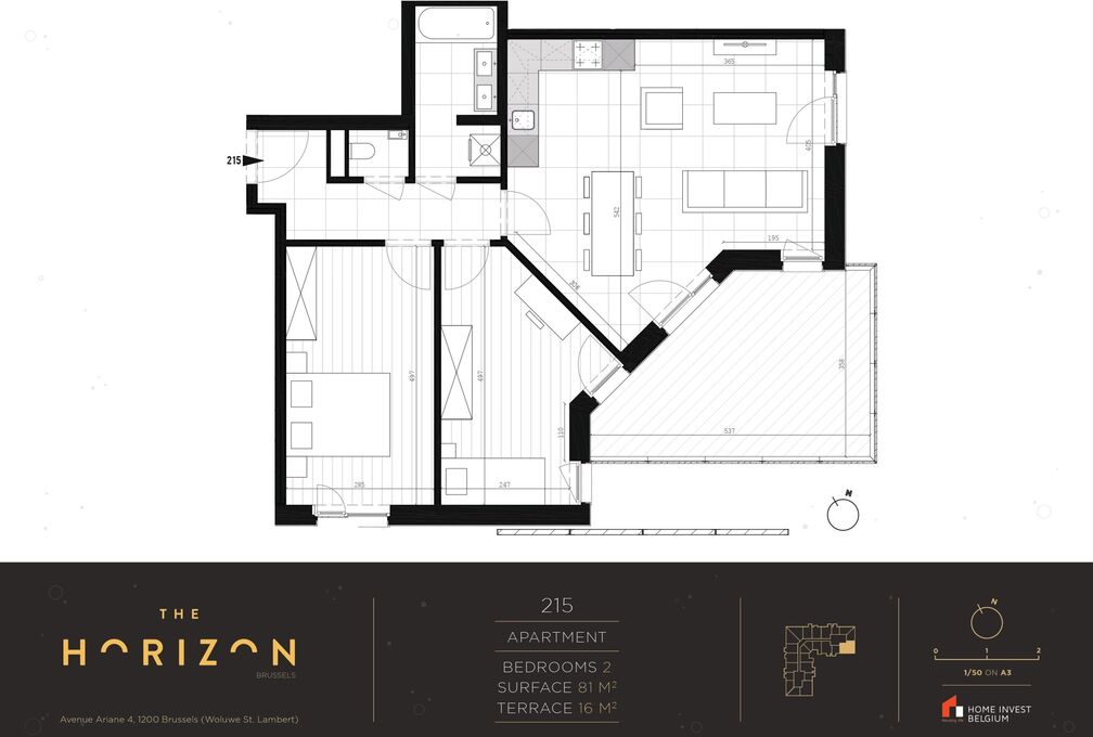 Appartement te huur in Woluwe-Saint-Lambert
