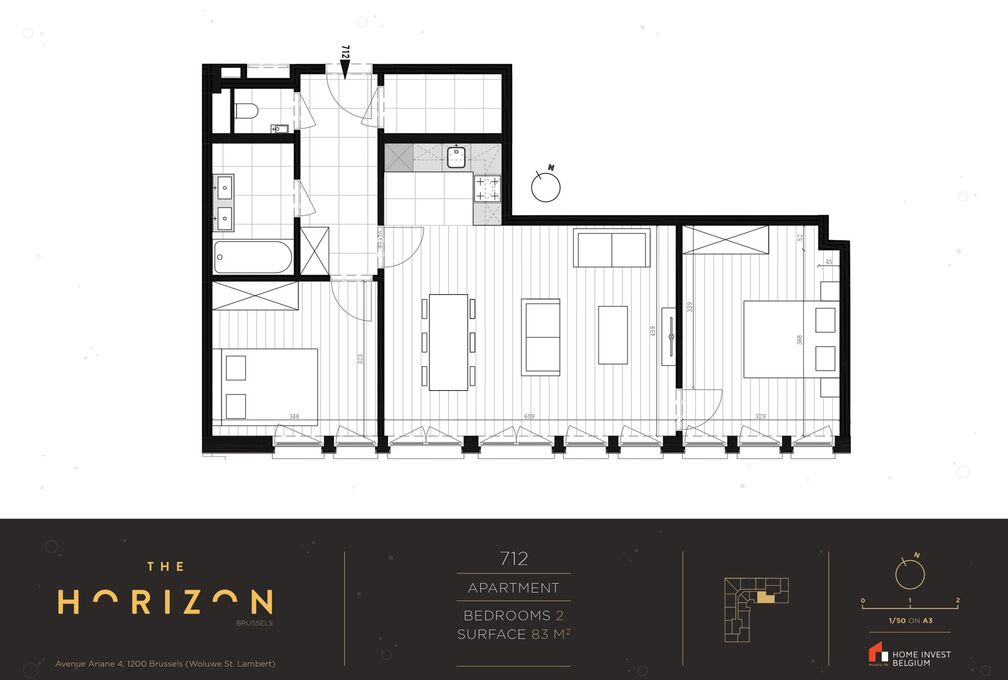 Appartement te huur in Woluwe-Saint-Lambert