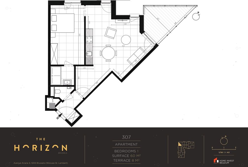 Flat for rent in Woluwe-Saint-Lambert