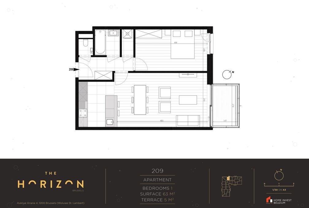 Flat for rent in Woluwe-Saint-Lambert