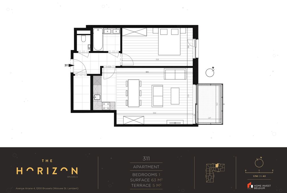 Flat for rent in Woluwe-Saint-Lambert