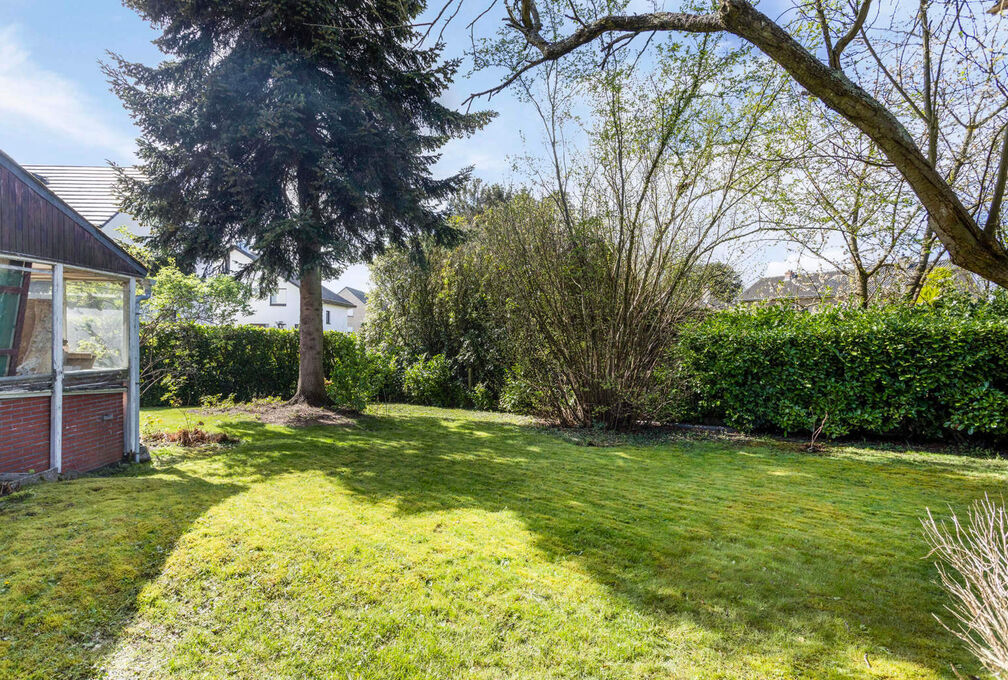 Cette villa +/-209m² (selon PEB) construite en 1966 sur un terrain de 7a09ca offre un cadre de vie exceptionnel avec un beau potentiel et se composant de: 

Sous-sol: Caves de rangements, local téchnique et garage. 

Rez-de-chaussée: Hall d'entrée a