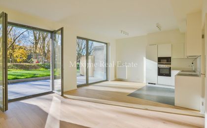 Gelijkvloerse verd. + tuin te huur in Elsene